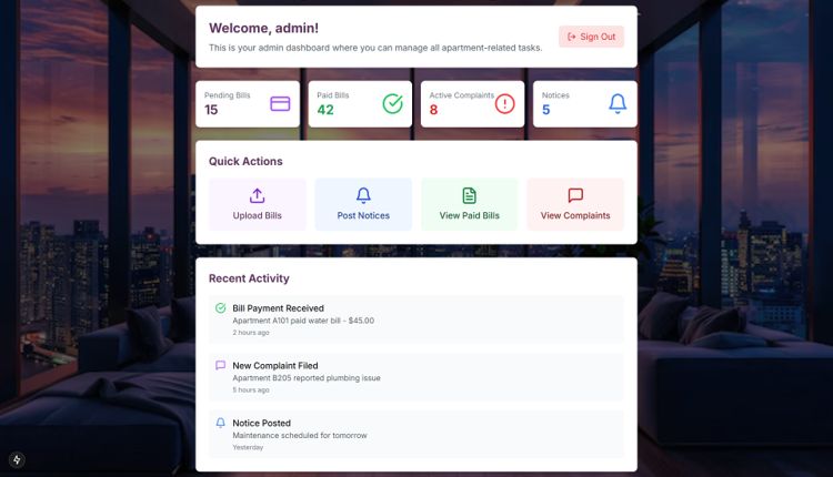 Apartment Management System