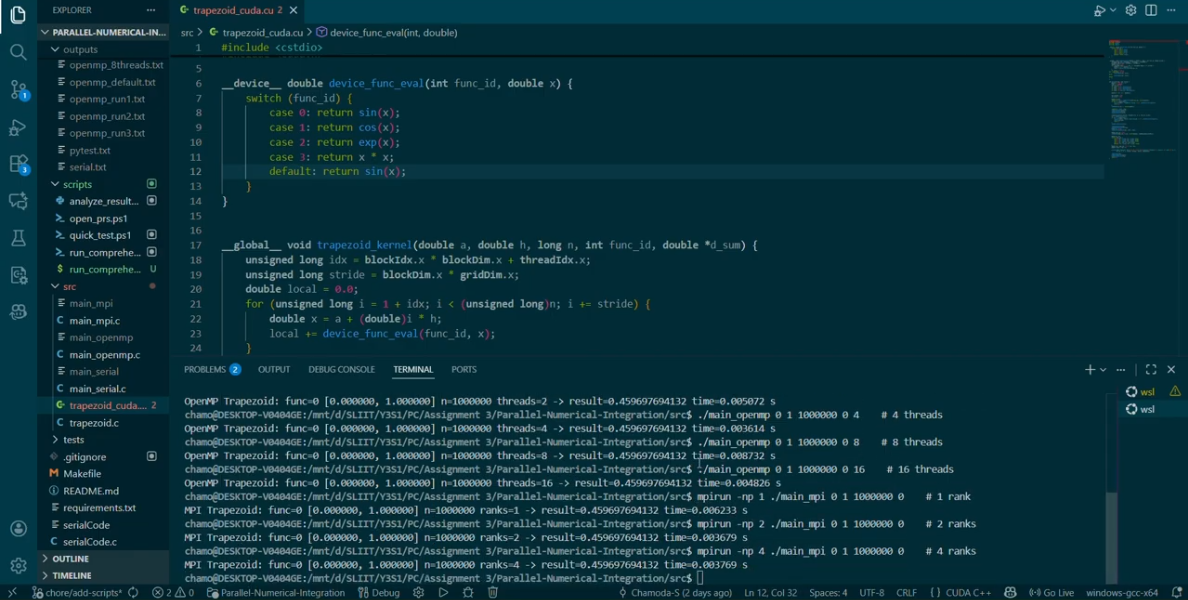Numerical Integration Using Trapezoidal Rule
